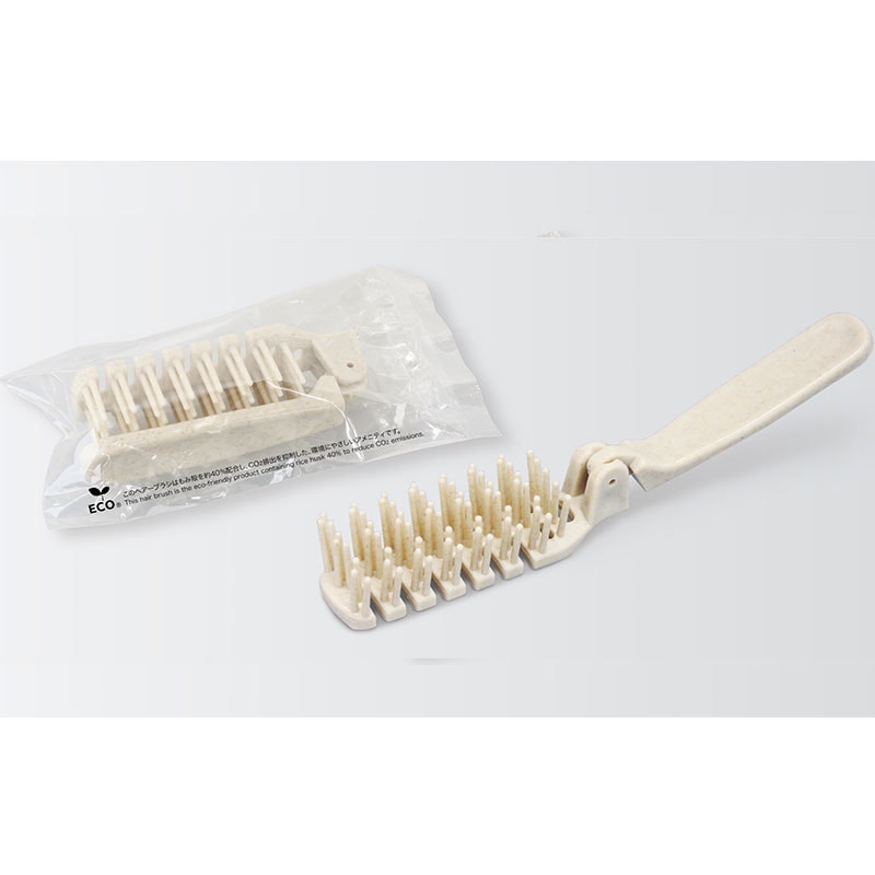 e-クリアシリーズ　スケルトンヘアーブラシ H40　籾殻40％ 　入数：600個　単価：35円