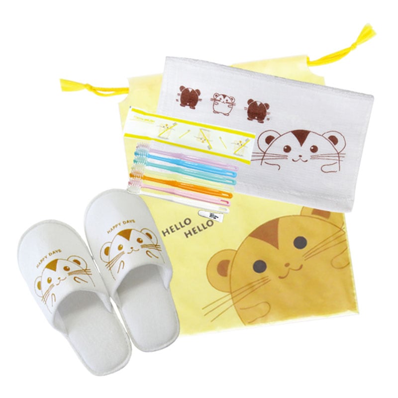 子供用アメニティセット　ハムスター(ハブラシ・タオル・スリッパ)　入数：200個　単価：175円