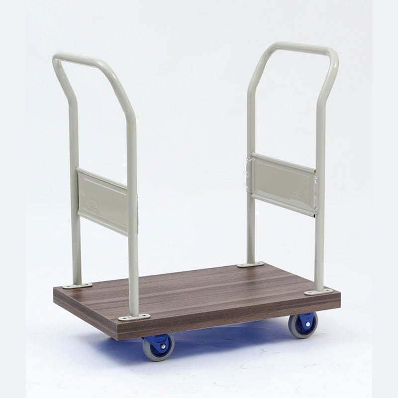 【70周年感謝際】木製カバー付静音台車(両ハンドル固定式)　JW-103GS