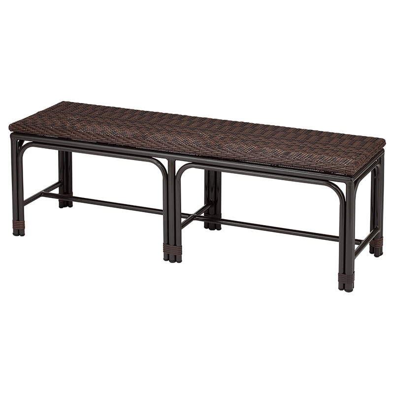 【70周年感謝際】PPサイドチェア(大)　ダークブラウン　サイズ：W1210×D360×H410mm