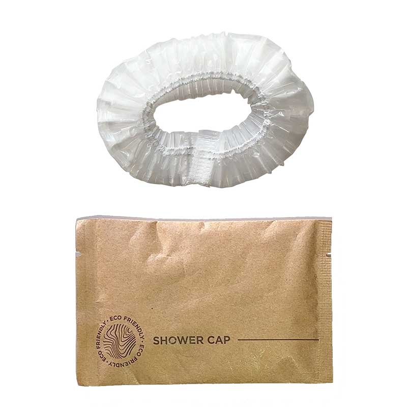 ECOシャワーキャップ　バイオマス30%配合　入数：2000個　単価：10.5円