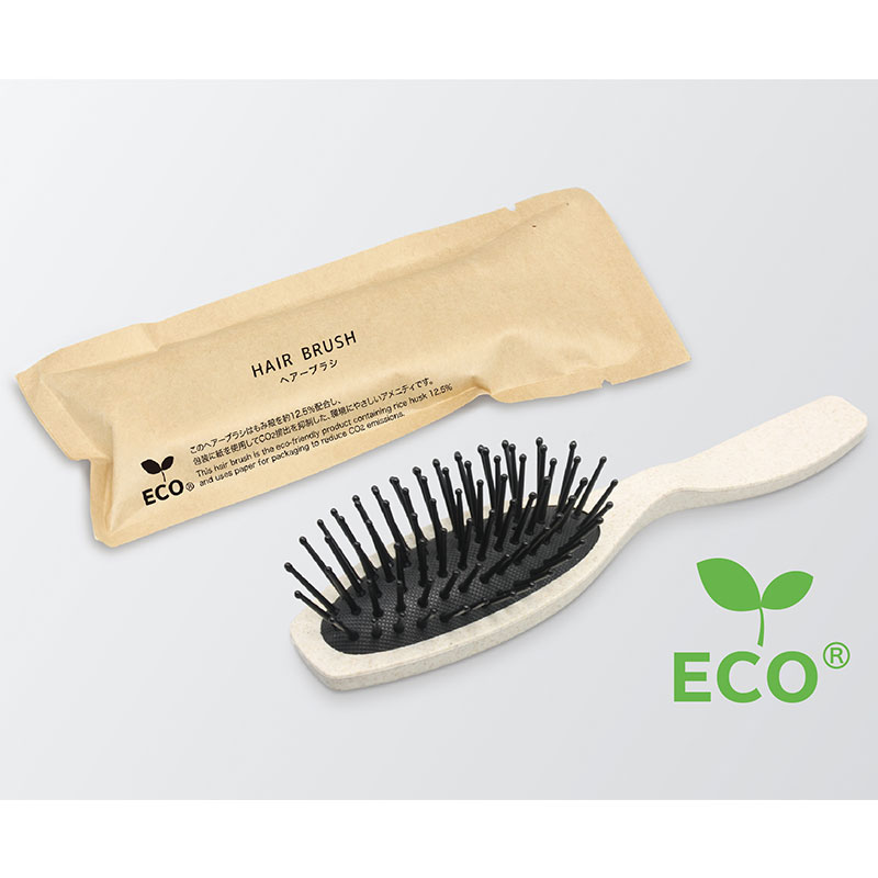 フォレストシリーズ　クッションヘアーブラシ　H35　もみ殻35%　入数：300個　単価：148円