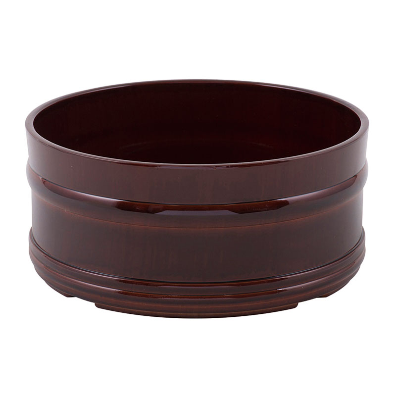 湯桶　摺漆風　サイズ：φ220 x H100mm　入数：2個　単価：2920円