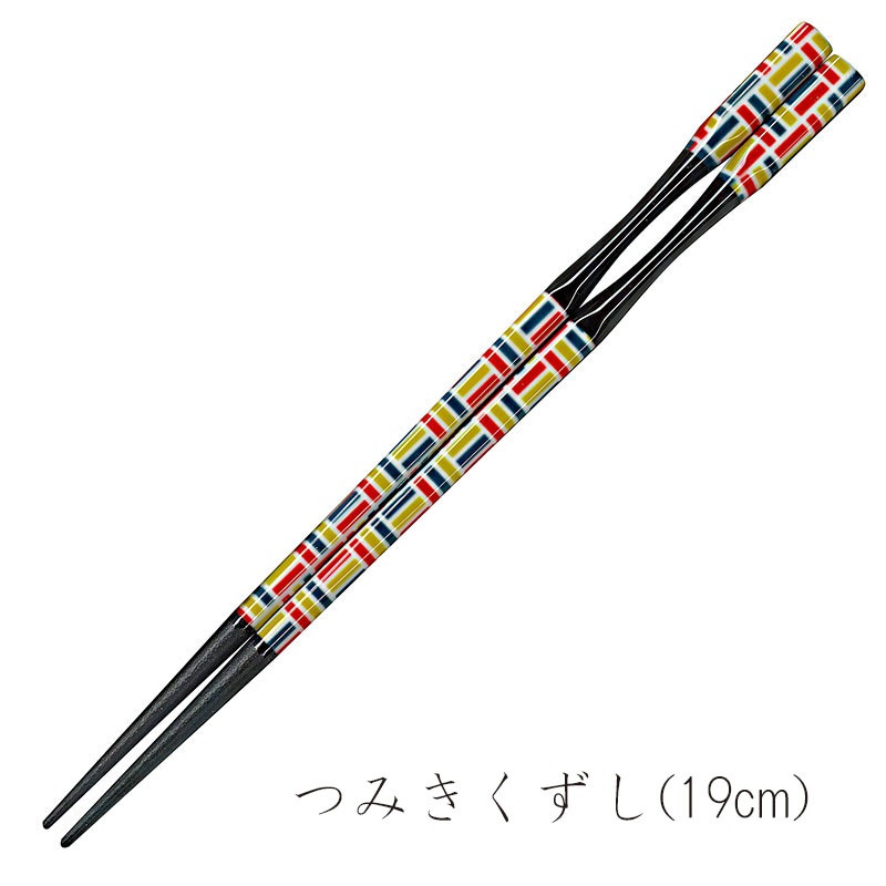 彩箸［業務用・パッケージなし］　つみきくずし　19cm　22.5cm　販売用　入数：5膳