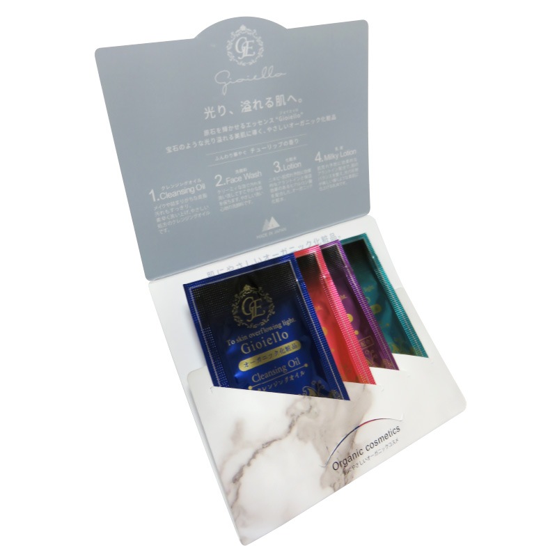 ジョイエッロ 化粧パウチ4種アソート 台紙つき 入数:250セット 単価:75円