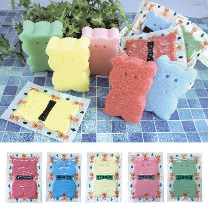 クマさんスポンジ 5色アソート 入り数:1000個 単価:25円