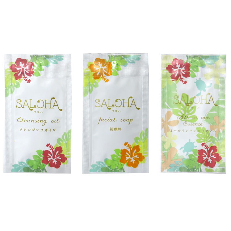 SALOHA フェイシャルケア 3点セット 台紙つき 入数：200個　単価：110円