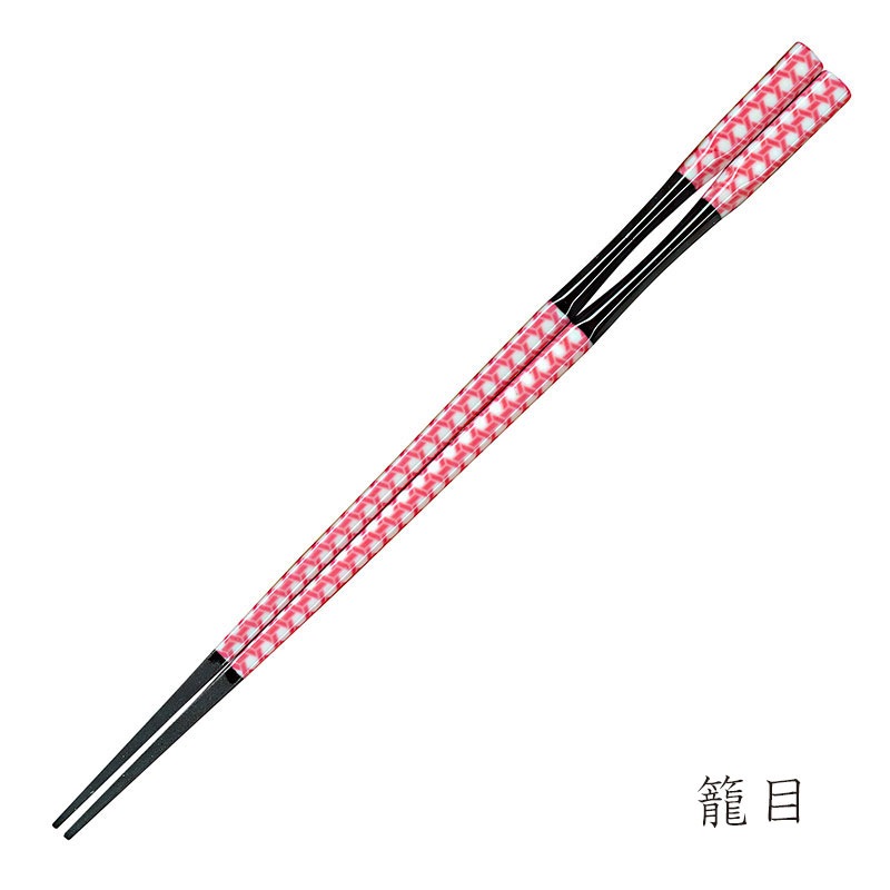 彩箸［紙パッケージ入］　籠目　22.5cm　入数：5膳　売店販売用