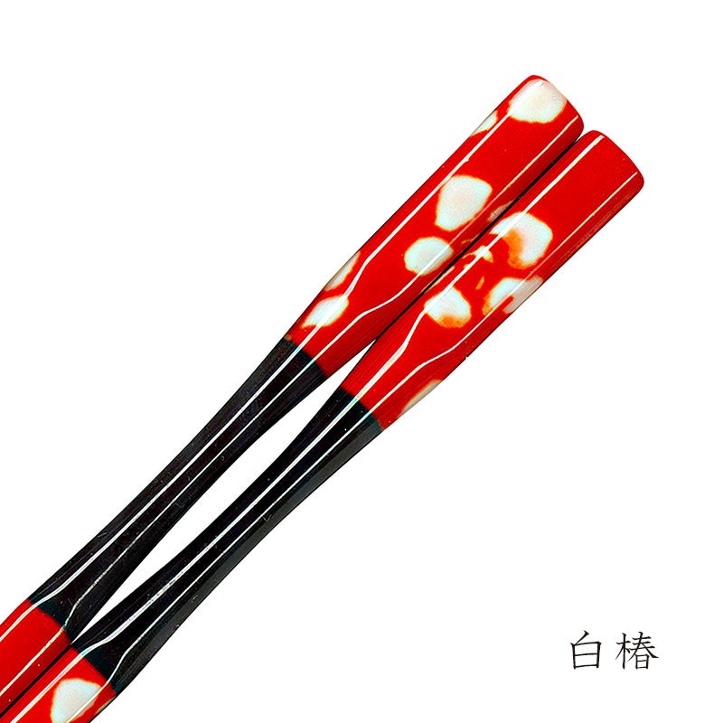 彩箸［紙パッケージ入］　白椿　22.5cm　入数：5膳　売店販売用
