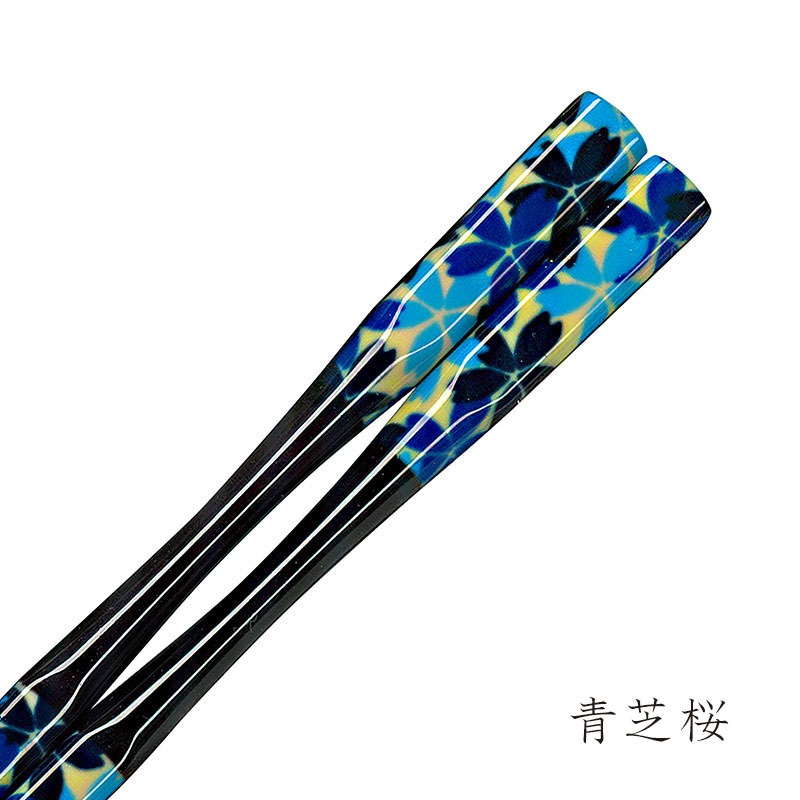 彩箸［紙パッケージ入］　青芝桜　22.5cm　入数：5膳　売店販売用