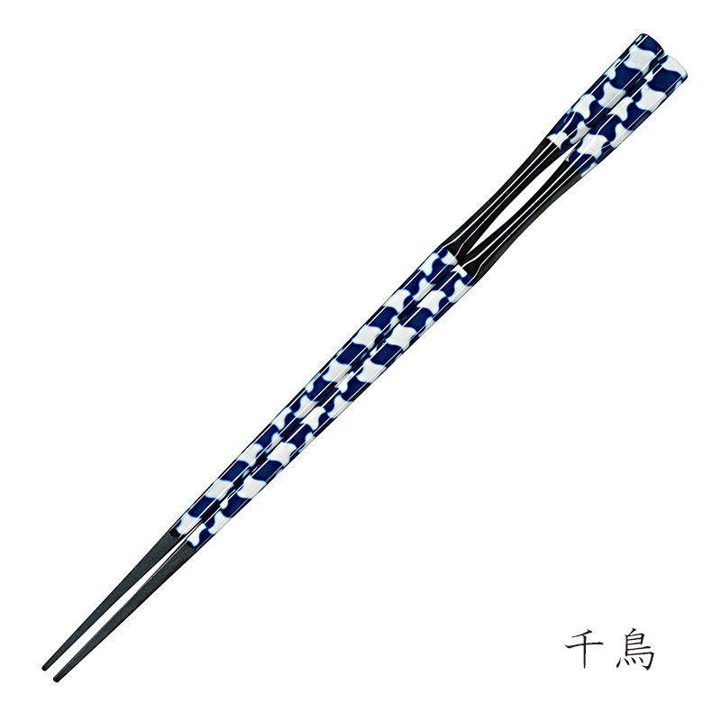 彩箸［紙パッケージ入］　千鳥　22.5cm　入数：5膳　売店販売用