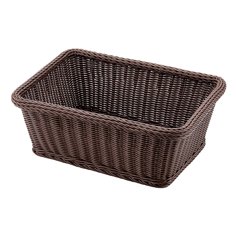 脱衣カゴ ランドリーバスケット(小) ダークブラウン サイズ：W470×D345