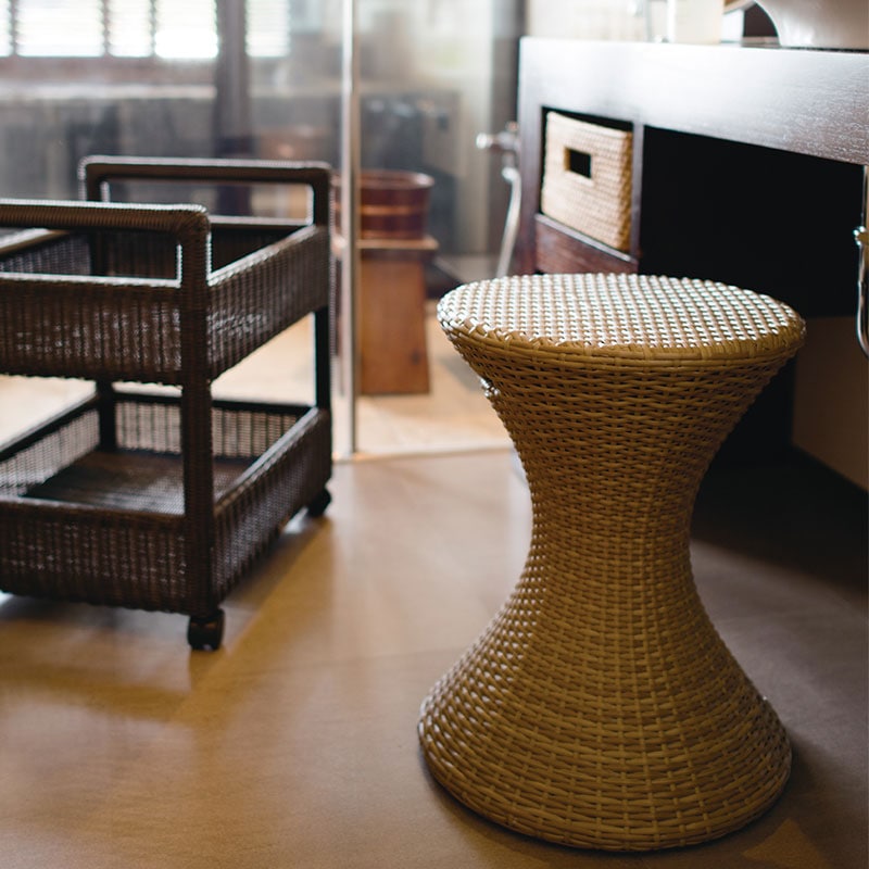 スツール　TUZMI Stool SR　ナチュラル　サイズ：φ380×H460mm