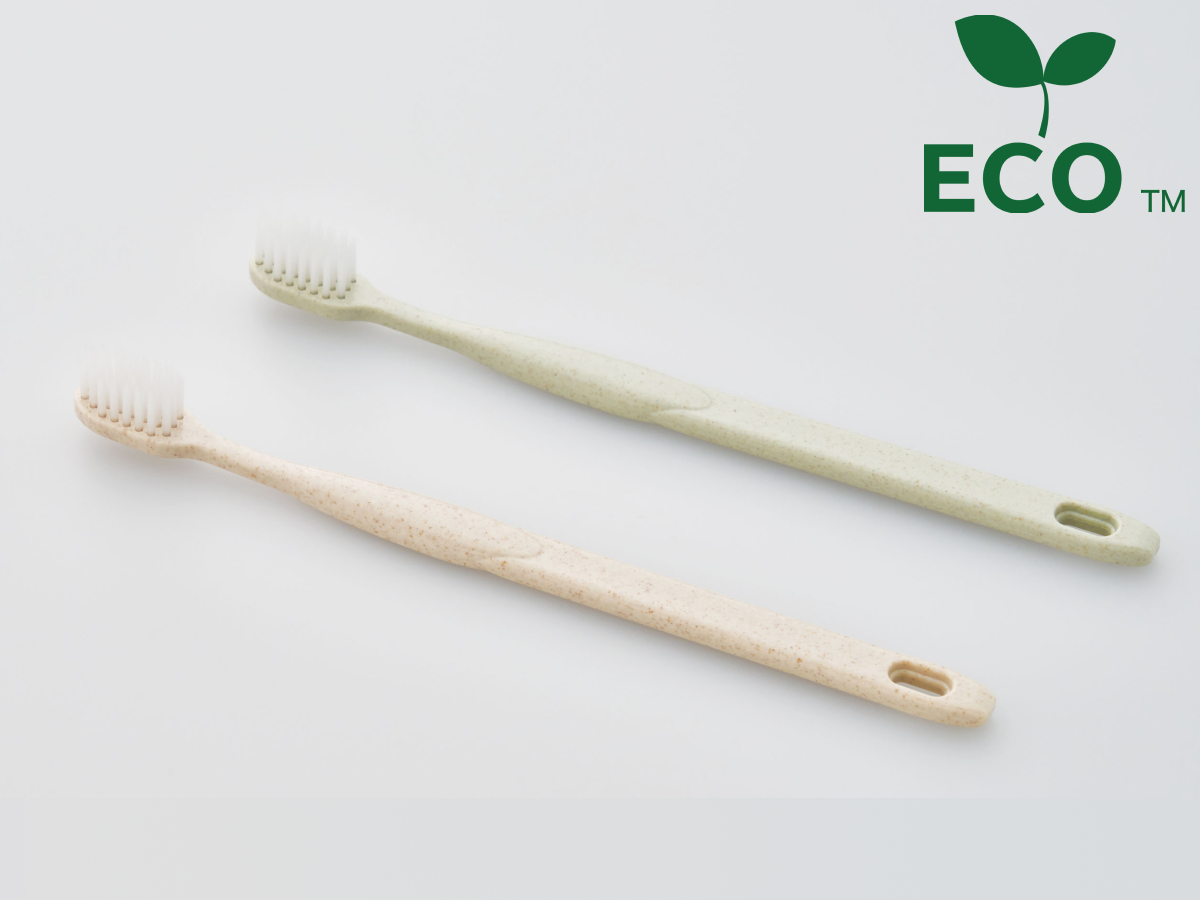 ハスク 歯ブラシセット シオンアルファ28穴（極細植毛）グリーン H35