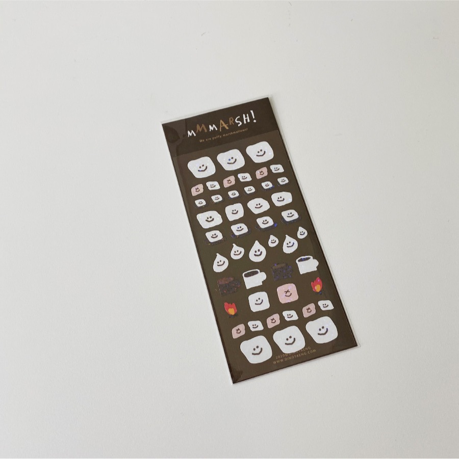韓国人気雑貨 ダイノテン 4点セット Dinotaeng】ダイノテン Marshville Removable Sticker