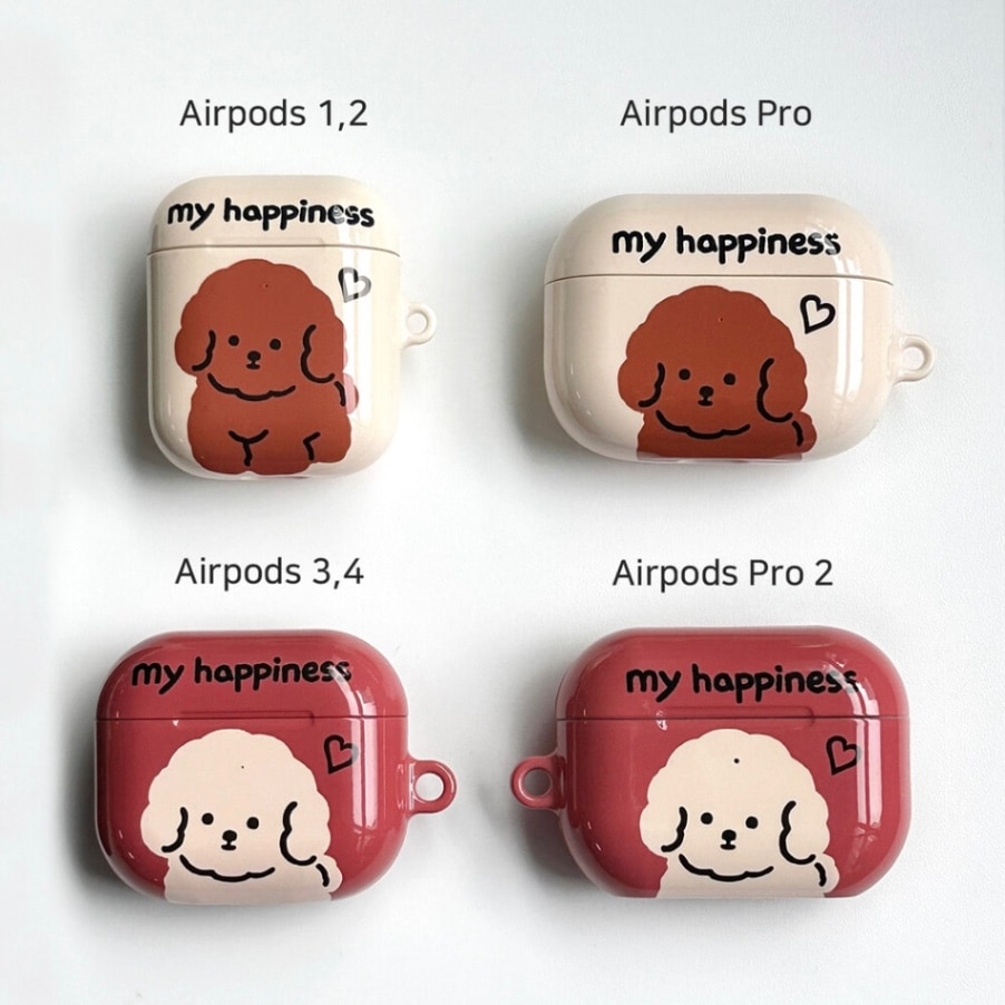 mill and moi] Airpodsケース（3types）- Cream poodle | CATEGORY