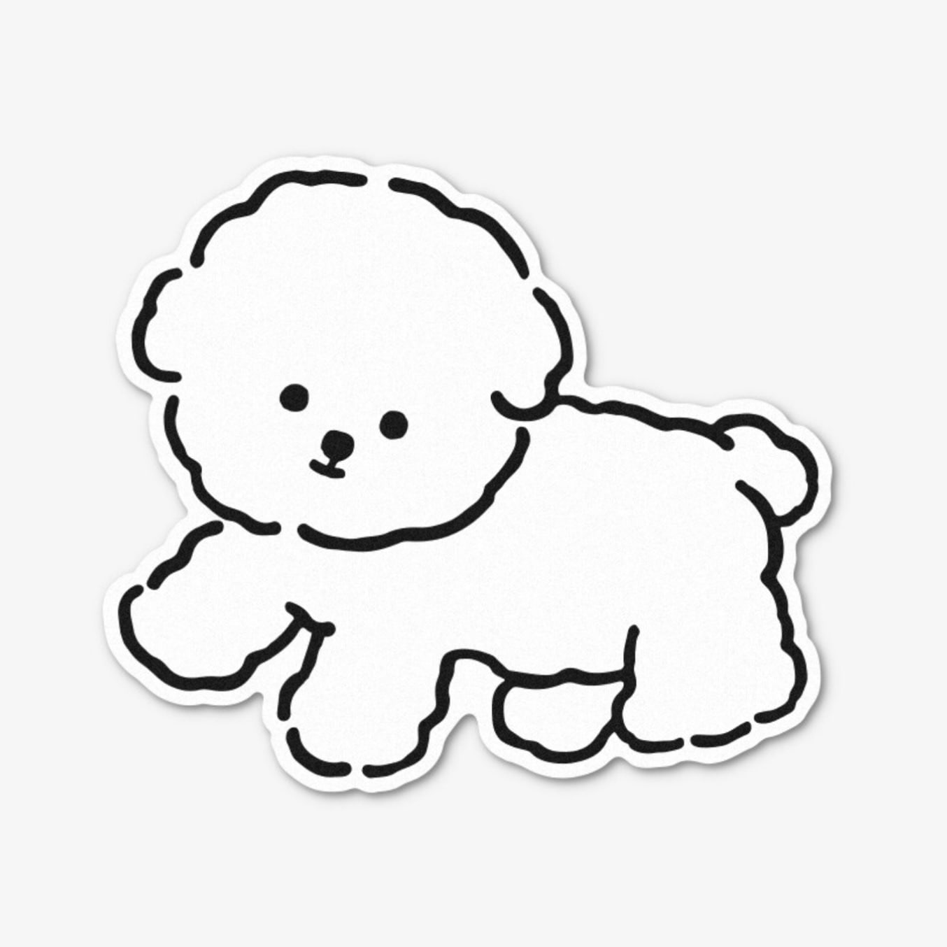 mill and moi] ポストカード - Walking Bichon | CATEGORY,CARD