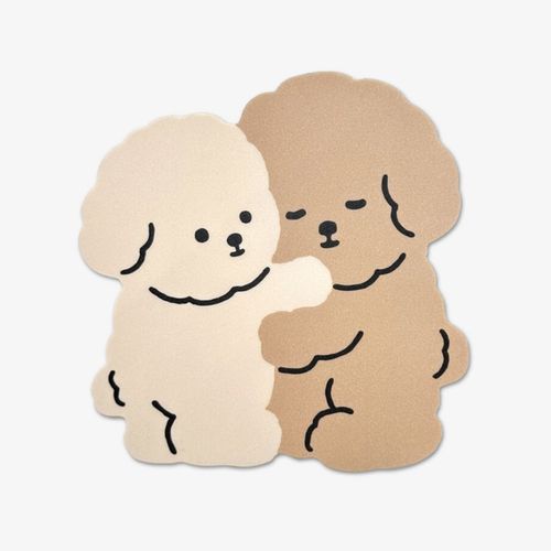 [mill and moi] マウスパッド - Hug Poodle