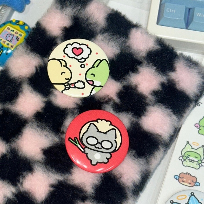 heeheeclub] 缶バッジセット - 2types | CATEGORY,STATIONARY,etc