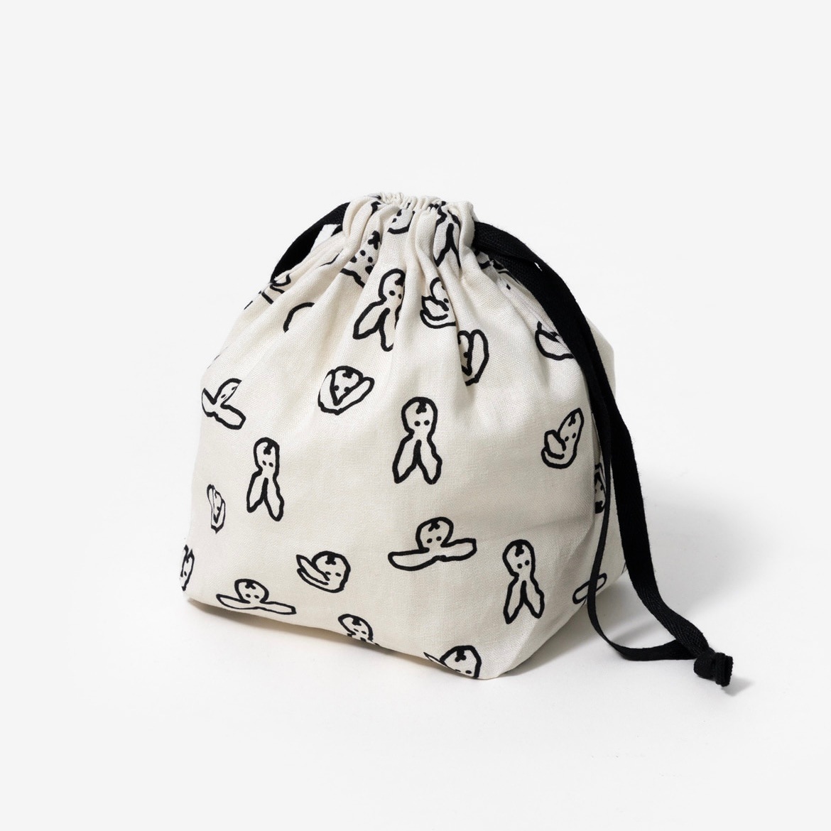 WARMGREY TAIL] BUNNY 巾着ポーチ - Ivory | CATEGORY,WEARABLE