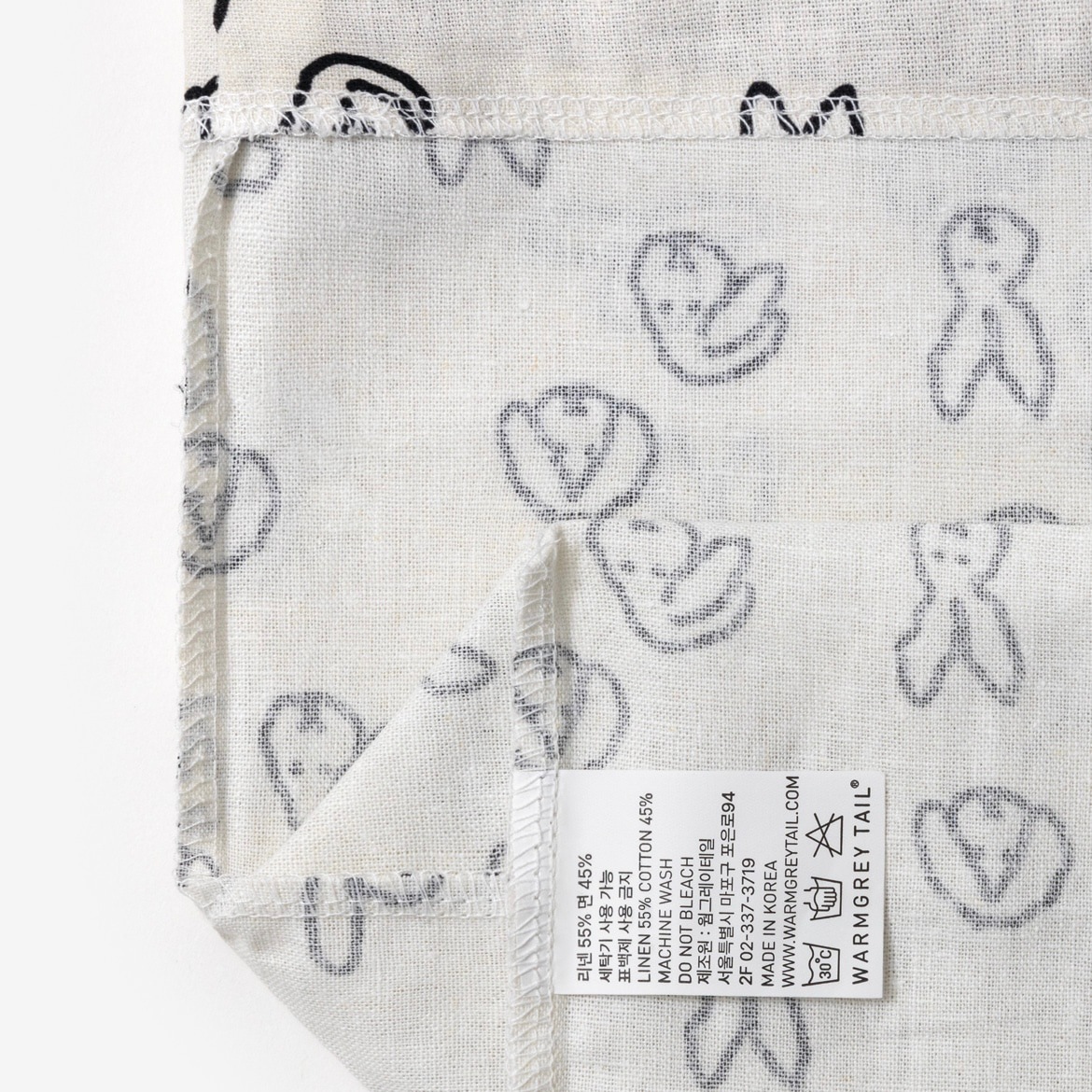 WARMGREY TAIL] Bunny 巾着ポーチ - Ivory | CATEGORY,WEARABLE, pouch