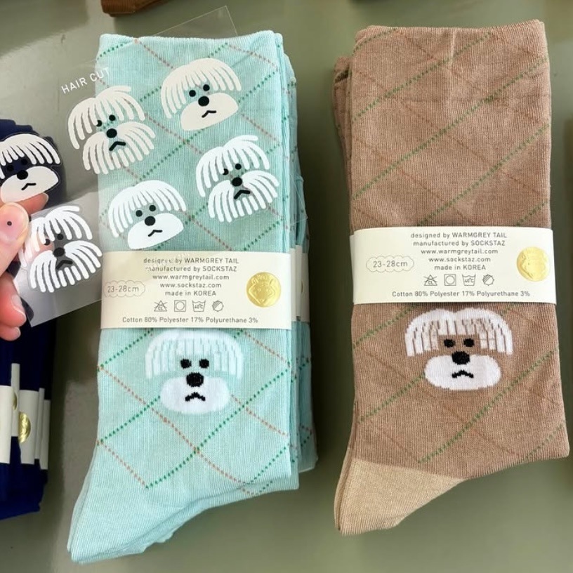 WARMGREY TAIL] Hair cut ソックス - Mint | CATEGORY,WEARABLE,socks