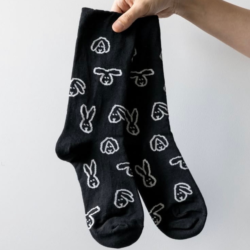 WARMGREY TAIL] Bunny Bunny ソックス - Black | CATEGORY,WEARABLE