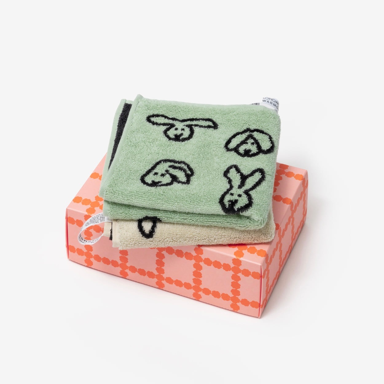 WARMGREY TAIL] Bunny Bunny ハンドタオル - Mint | CATEGORY