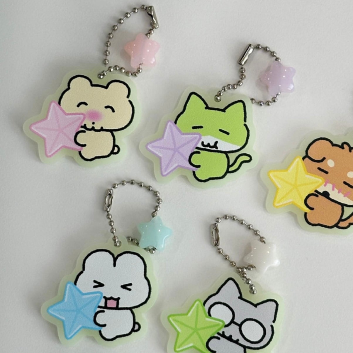 heeheeclub] Hug Me! Glow キーリング - 5types | CATEGORY,ACC