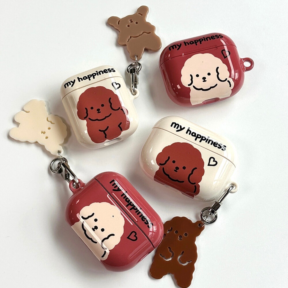 mill and moi] Airpodsケース（3types）- Cream poodle | CATEGORY