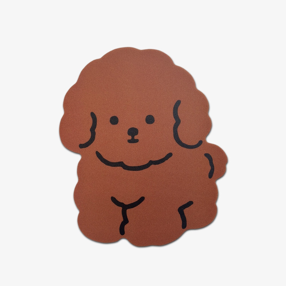 mill and moi] マウスパッド - Brown poodle | CATEGORY,DIGITAL