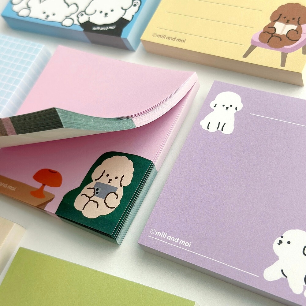 mill and moi] メモ - Bichon Daisy | CATEGORY,STATIONARY,memo
