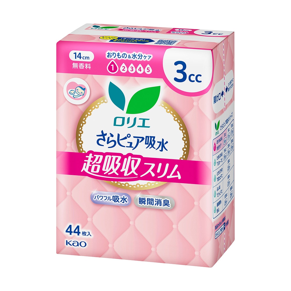ロリエさらピュア吸水 超吸収スリム 3cc 無香料 44枚 | すべての商品
