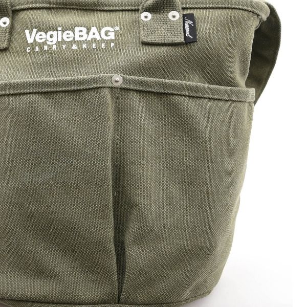 Nananoel ナナノエル / ベジバッグ Bucket トートバッグ カーキ レディース ブランド 2way ベジバッグ vegieBAG 斜めがけ 小さめ 軽量 ショルダーバッグ ミニバッグ エコバッグ キャンバス アウトドア キャンプ おしゃれ