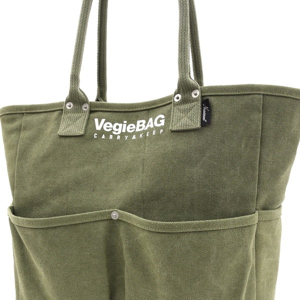 Nananoel ナナノエル トートバッグ グレージュ レディース ブランド a4 ラフ ベジバッグ vegieBAG 大容量 トート バッグ 多機能 キャンバス アウトドア