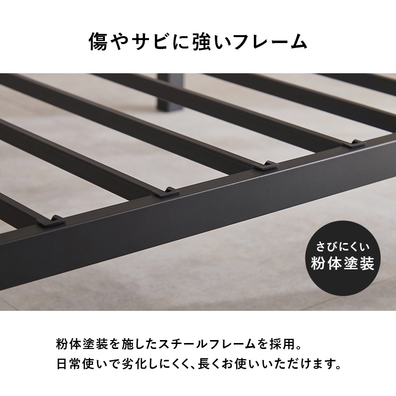 はめ込み式の組立て簡単ベッド/シングルベッド ボンネルコイルマットレス付 ネジ不要 シンプルデザイン 組立品