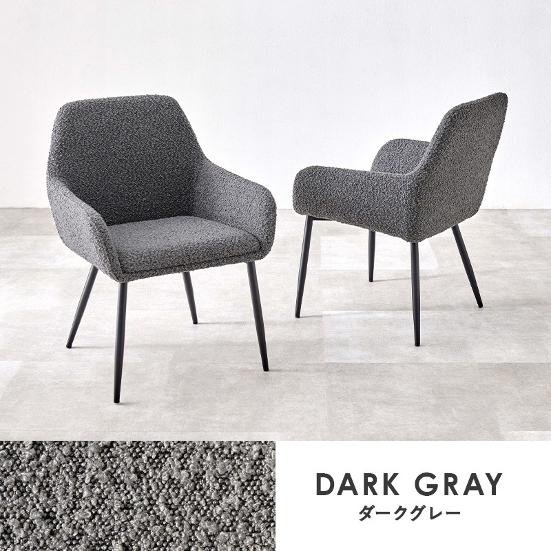 モダンでスタイリッシュな ダイニングチェア 2脚セット B/インテリアチェア/ダイニング