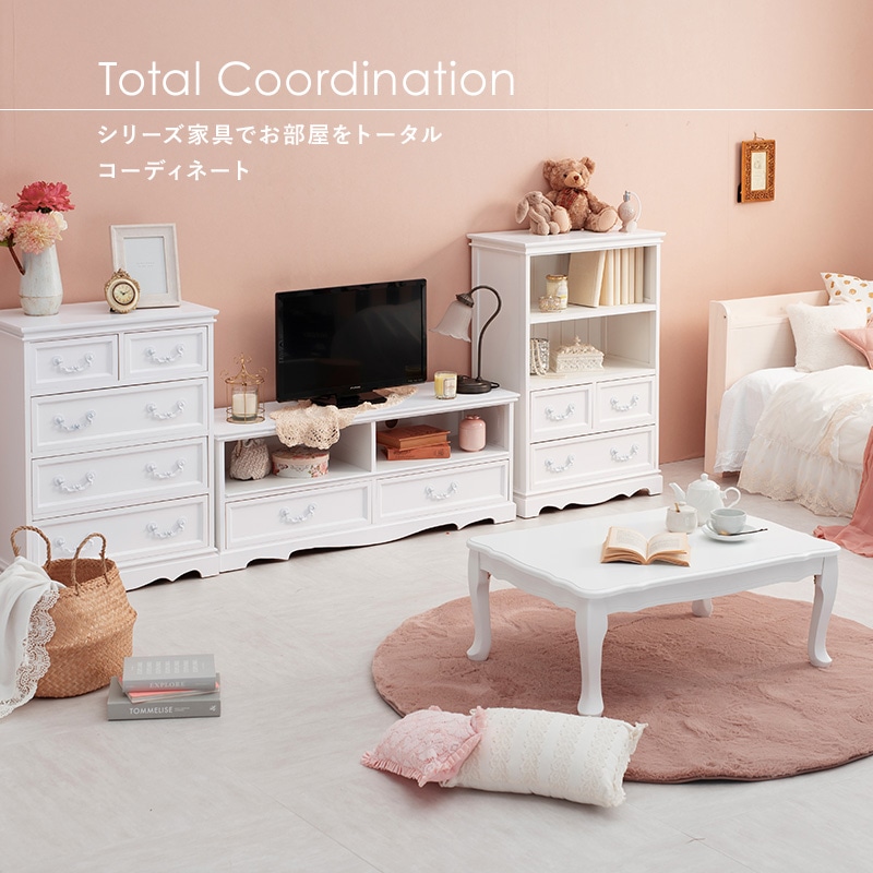 ホワイト木製テレビ台 クラシックスタイル XANDER DESIGNS JULIE TV BOARD 2000 WHITE OAK / サンダー