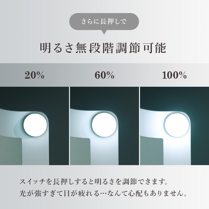 三面鏡 卓上ミラー LEDライト付き 幅84cm ドレッサー 卓上鏡 メイク