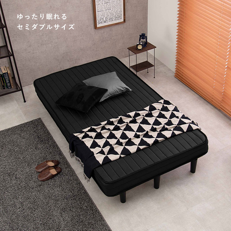 新品 送料込 マットレスベッド セミダブルサイズ ボンネルコイル すのこ 耐圧分散 ボンネルコイルマットレスベッド SD(セミダブル)サイズ