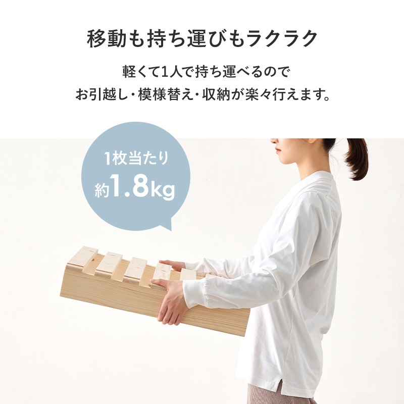 自分好みにアレンジ パレットベッド シングルベッド すのこベット 天然木 ロータイプ 組立品〔ベッドルーム〕