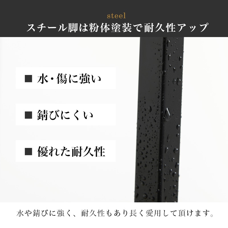 コンクリート柄 シンプルモダンなサイドテーブル/ナイトテーブル 【(約)幅45×奥行26×高さ55cm】スチール 組立品 〔リビング〕