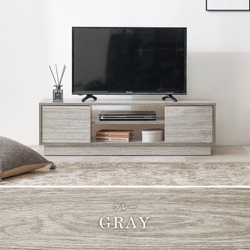 シンプルなロータイプのテレビボード テレビ台 幅110cm×高さ33.5㎝ リビング 大理石調 木目調 組立品