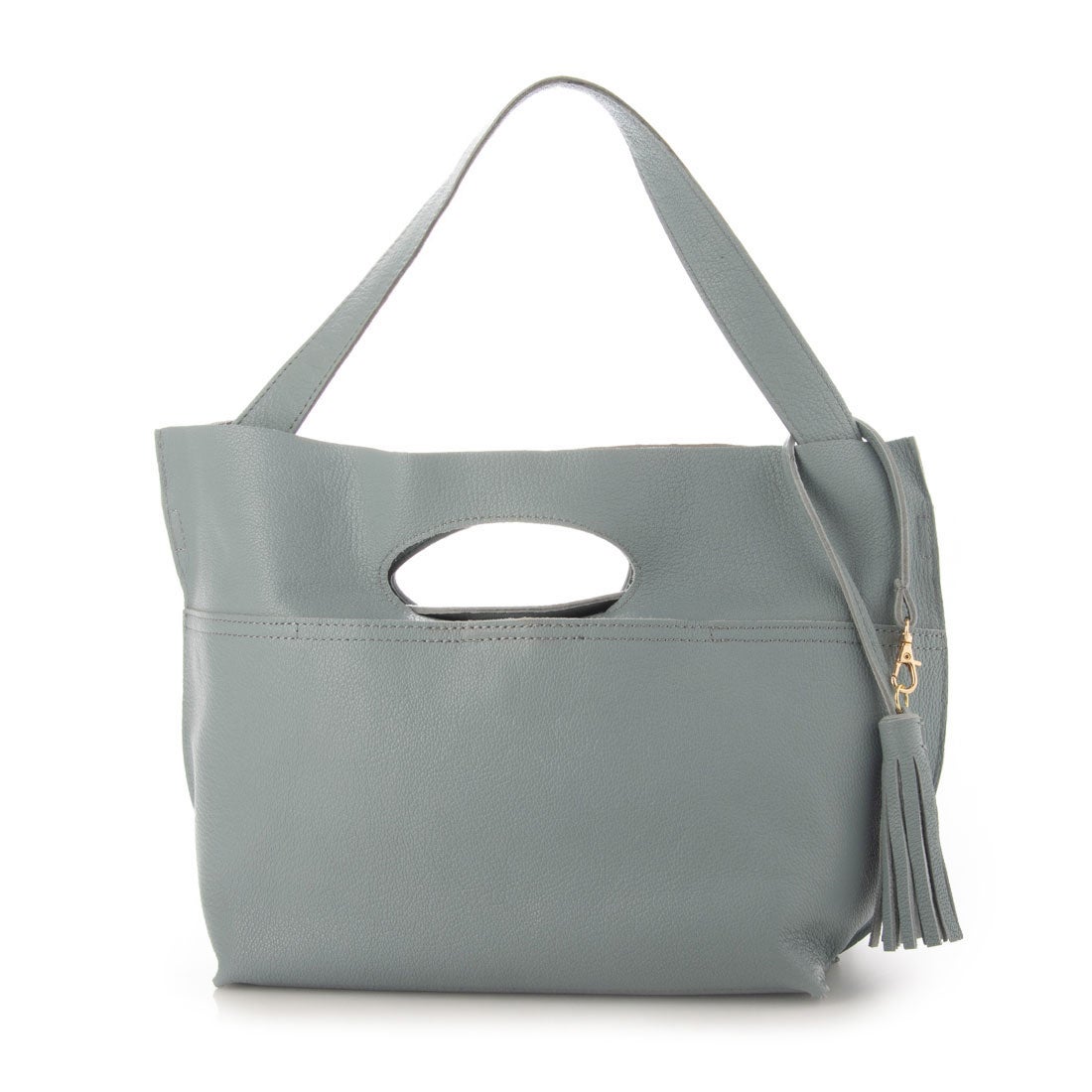 美品 pesche ペルケ エアリーゴート2wayボストンバッグ シルバー perche ボストンバッグ ペルケ / 姫路エアリーレザー2way