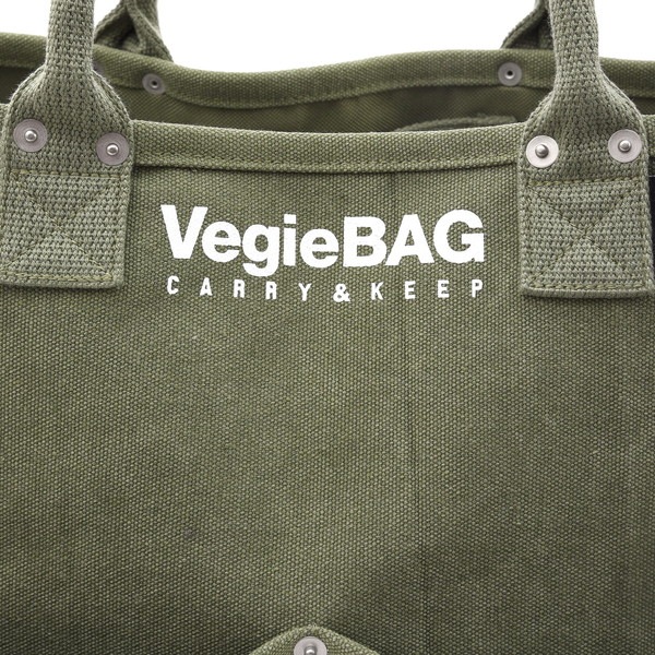 Nananoel ナナノエル トートバッグ カーキ レディース ブランド a4 ラフ ベジバッグ vegieBAG 大容量 トート バッグ 多機能 キャンバス アウトドア