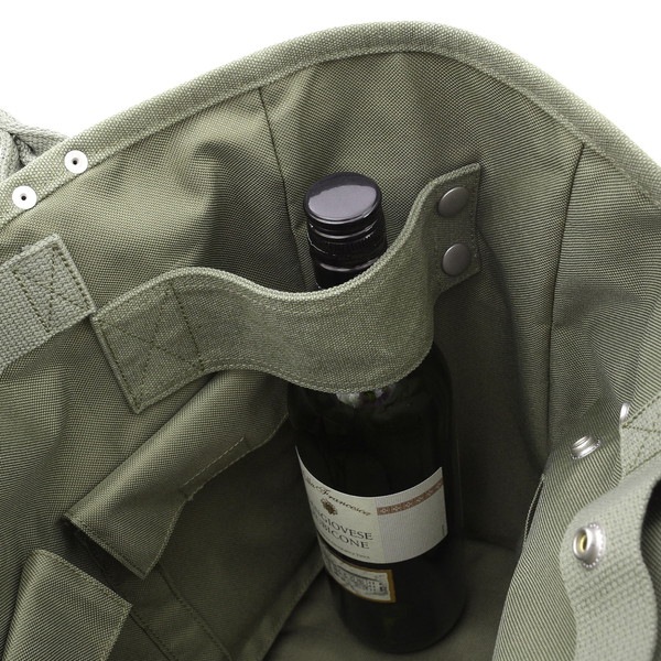 Nananoel ナナノエル トートバッグ カーキ レディース ブランド a4 ラフ ベジバッグ vegieBAG 大容量 トート バッグ 多機能 キャンバス アウトドア