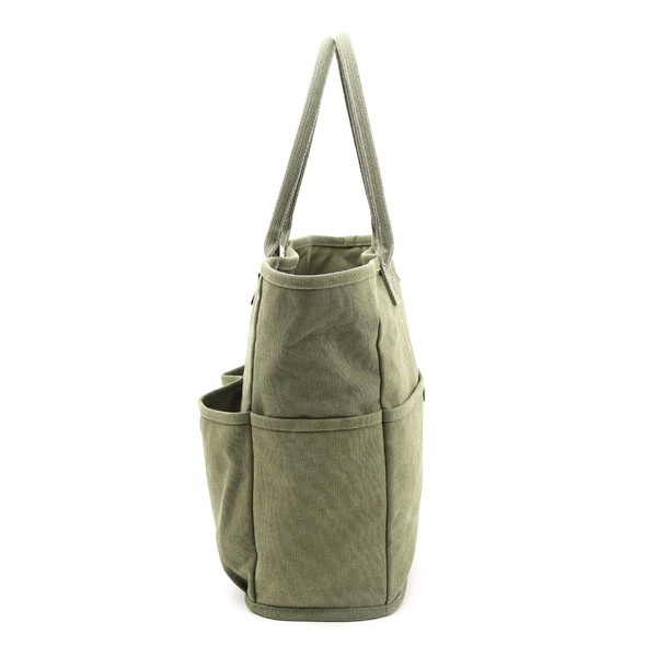Nananoel ナナノエル トートバッグ カーキ レディース ブランド a4 ラフ ベジバッグ vegieBAG 大容量 トート バッグ 多機能 キャンバス アウトドア