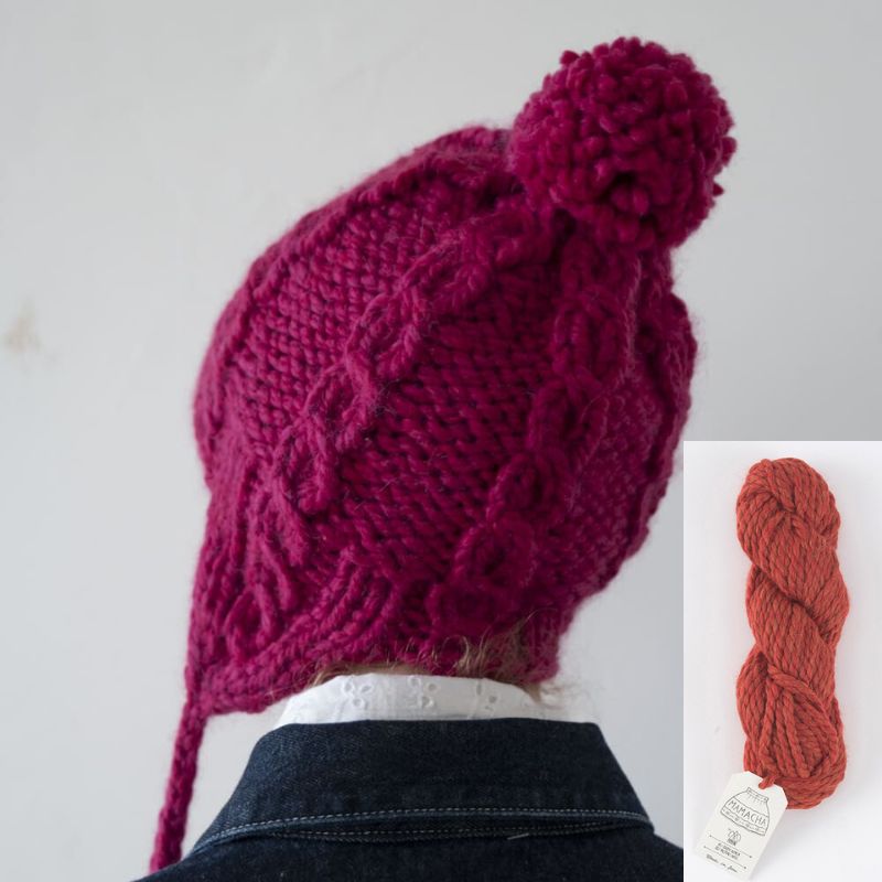 耳あてつきのニットキャップ　8004