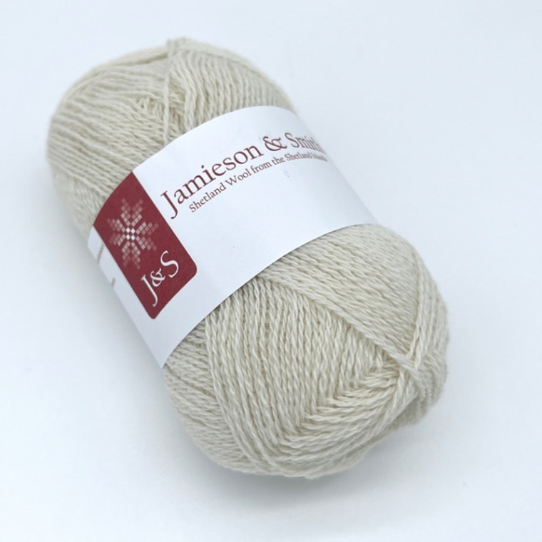 Jamieson & Smith 2ply Lace（L1a 生成り）