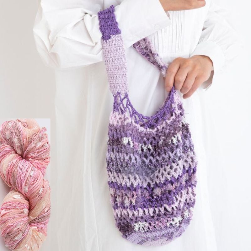 【Keitoキット】アルプダズルのメッシュBag（ピンク）